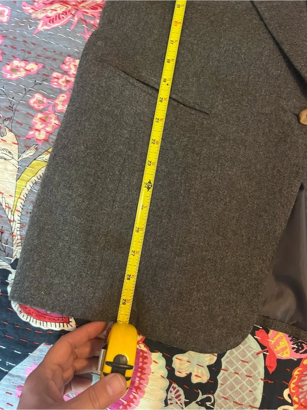 🖤 Vintage 90s Power Blazer Oversized Wool Shoulders Size 14/16 Office Siren